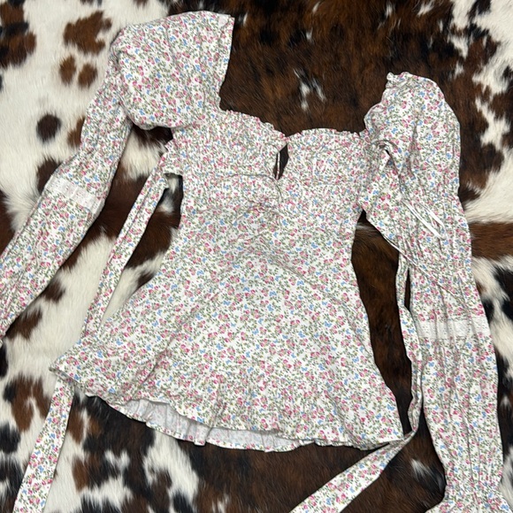 FLAW 🚨For Love & Lemons Lucca mini dress - Picture 5 of 7